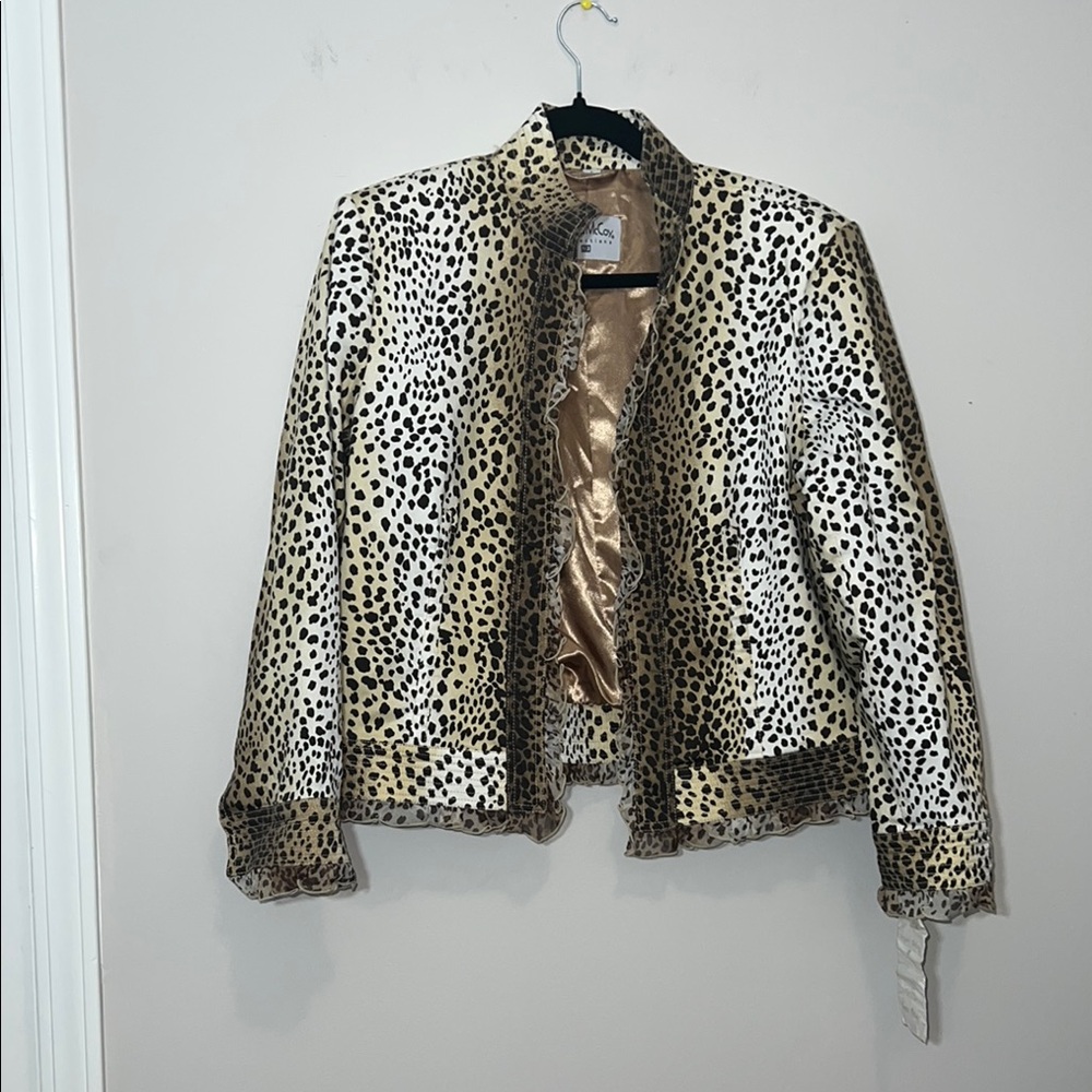 Pamela McCoy Collection NWT Vintage Open front Blazer